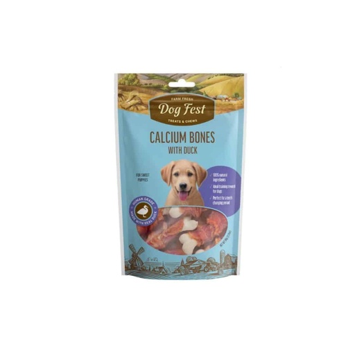 [MV003290] Dog Fest Puppy Treats & Chews Calcium Bones With Duck