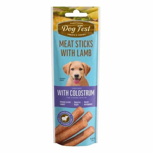 [MV002560] Dog Fest Puppy Treats & Chews Meat Stick With Lamb & Colostrum 45 Gr