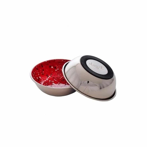 Dog It Comedero Acero Rojo Con Antideslizante